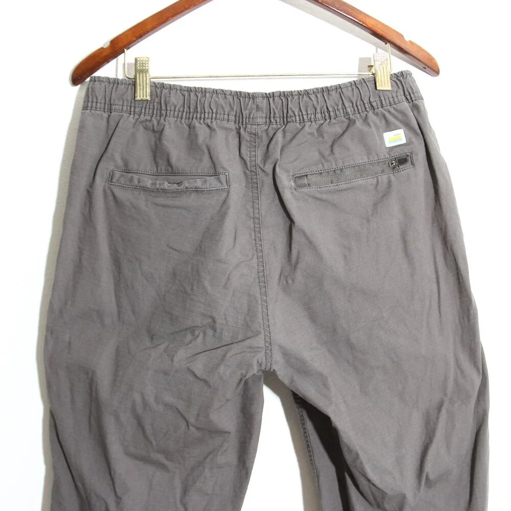 Vuori Ripstop Pant Men's Gray Organic Cotton Size Small
